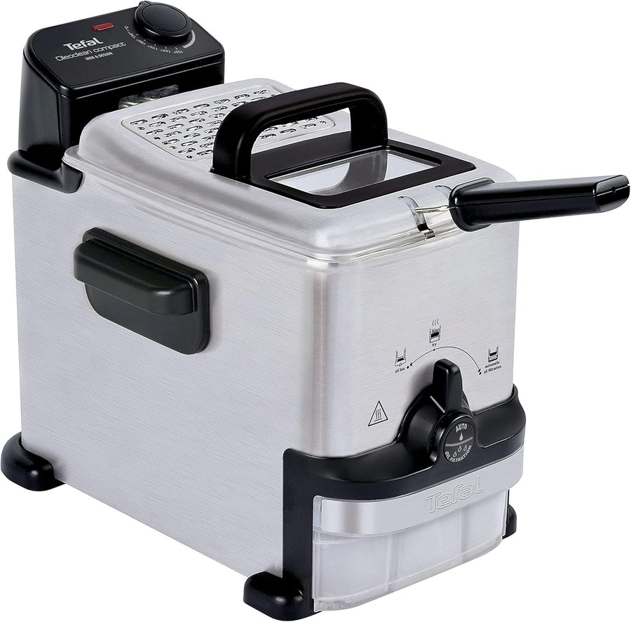 1500W Electric Deep Fat Fryer 2L Easy Oil Filtration Compact Design