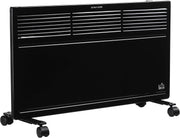 650W/1300W Portable Convector Heater Freestanding or Wall-Mounted Black