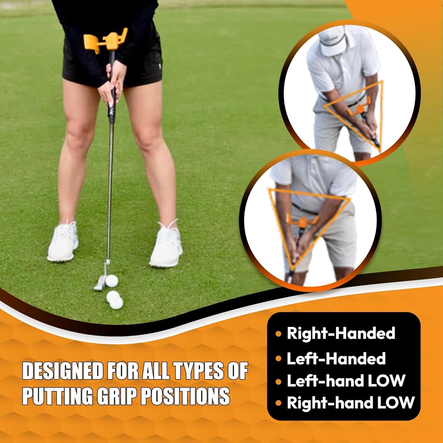 Golf Putting Trainer Aid Precision Short Game Accuracy Tool