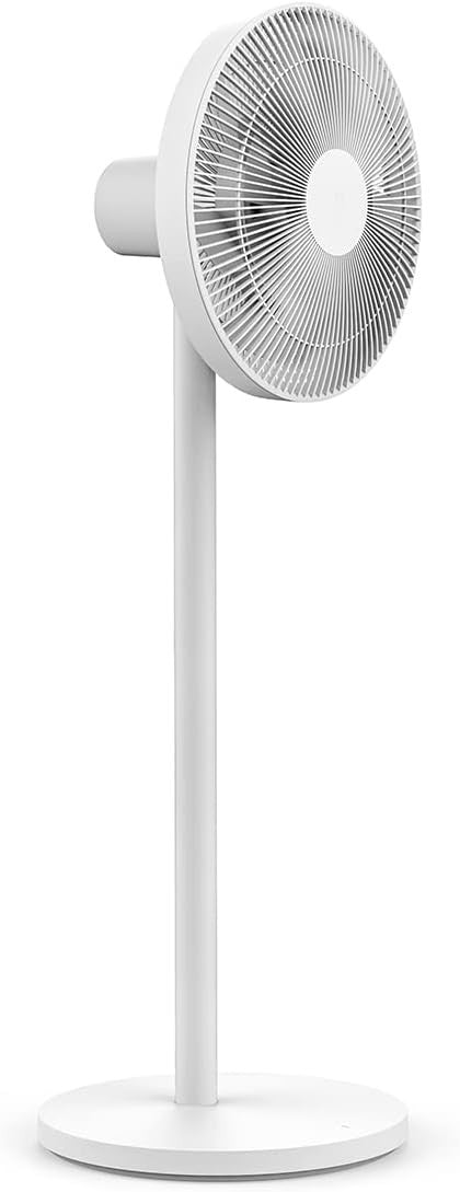 Smart Quiet Standing Fan – 5-Blade Rechargeable WiFi App Control Air Circulator