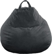 Washable Corduroy Bean Bag Chair Soft Foam Fill Kids & Adults Seat