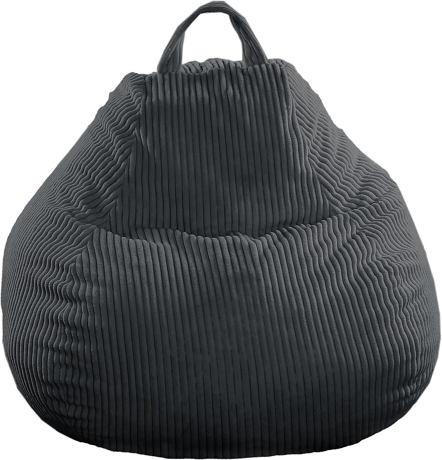Washable Corduroy Bean Bag Chair Soft Foam Fill Kids & Adults Seat