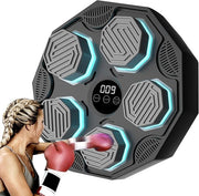 Music Boxing Machine Wall Mount Bluetooth LED Punch Trainer Home Gym Fitness