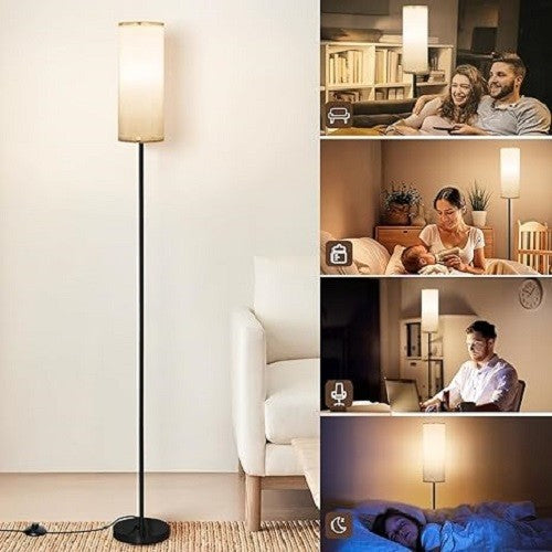 Dimmable Floor Lamp Remote Control Tall Reading Light Shade