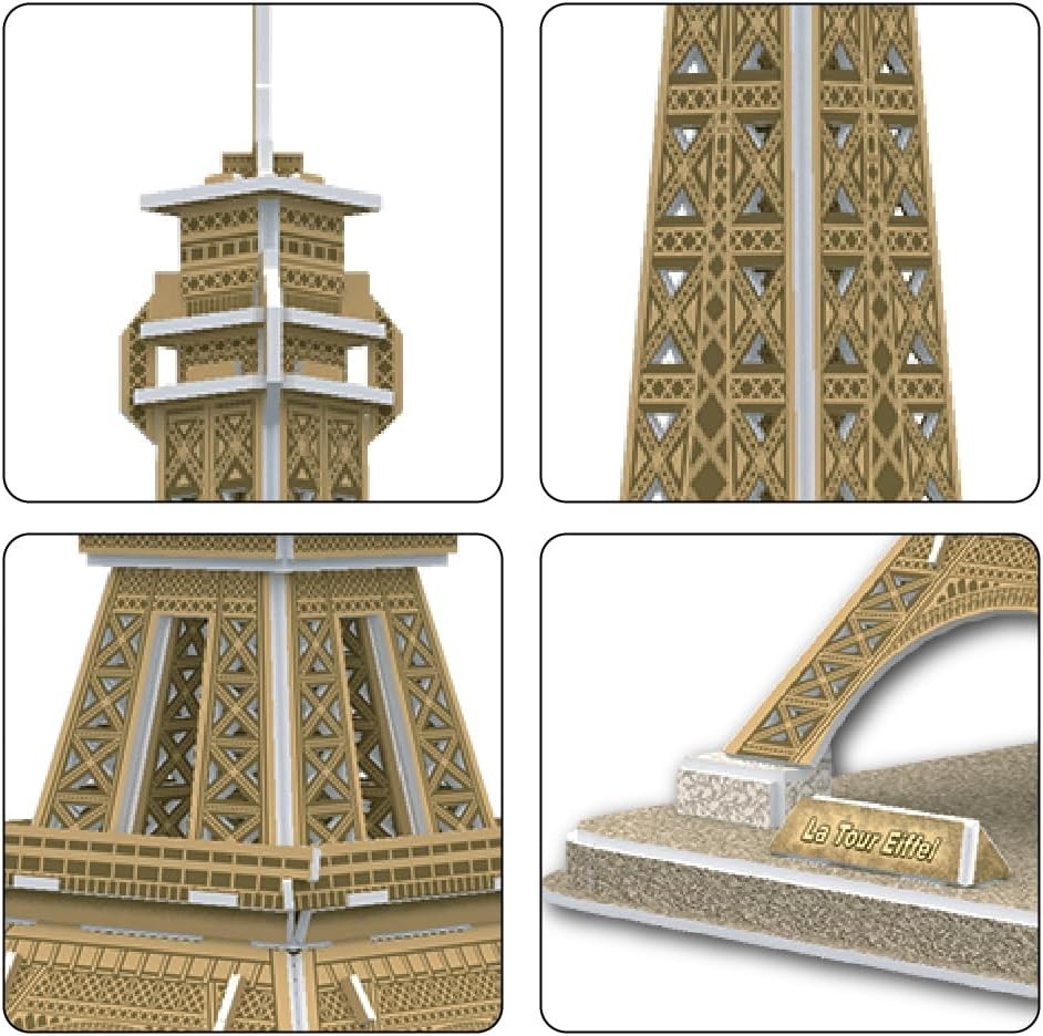 3D Eiffel Tower Puzzle Model Kit DIY Architecture Gift Fun Decor 36pcs