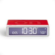 Flip Digital Alarm Clock Reversible On Off Touch Snooze Rechargeable