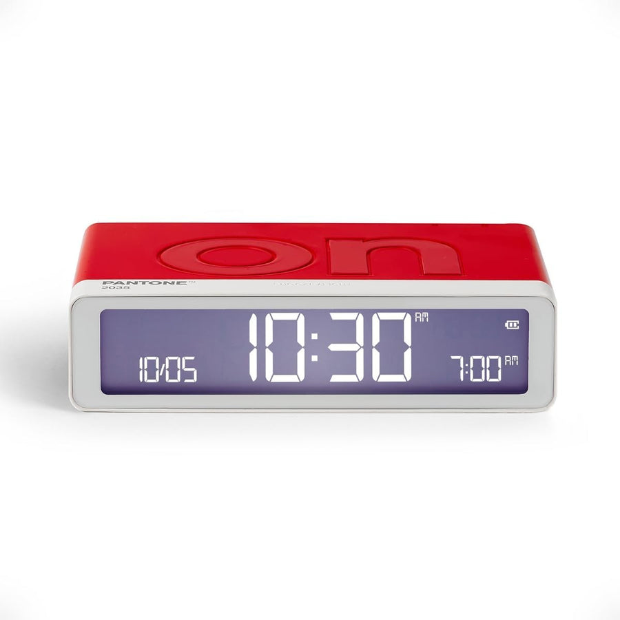 Flip Digital Alarm Clock Reversible On Off Touch Snooze Rechargeable