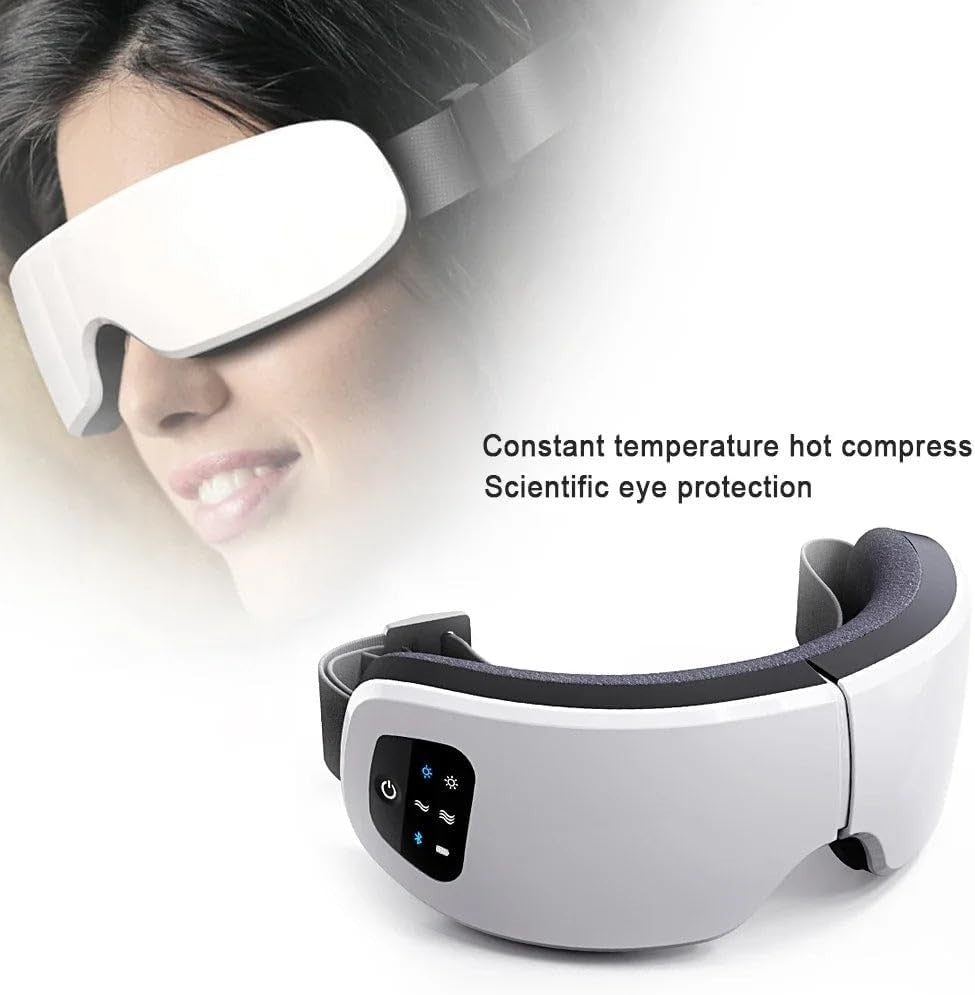 Heated Eye Massager Vibration Hot Compress Music Rechargeable