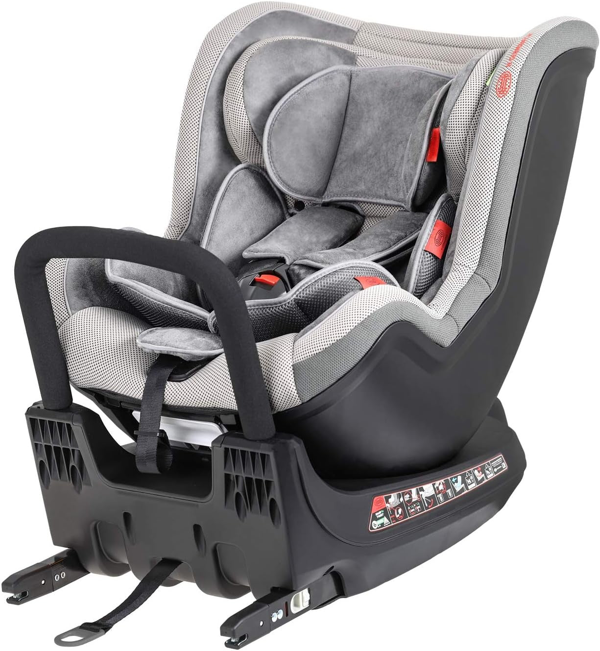 360° Rotating ISOFIX Baby Car Seat Group 0+/1 Rear Forward Facing