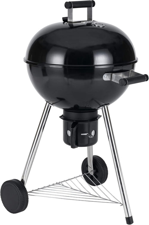 Large Charcoal Kettle BBQ Grill 54cm Outdoor Garden Barbecue with Wheels Lid