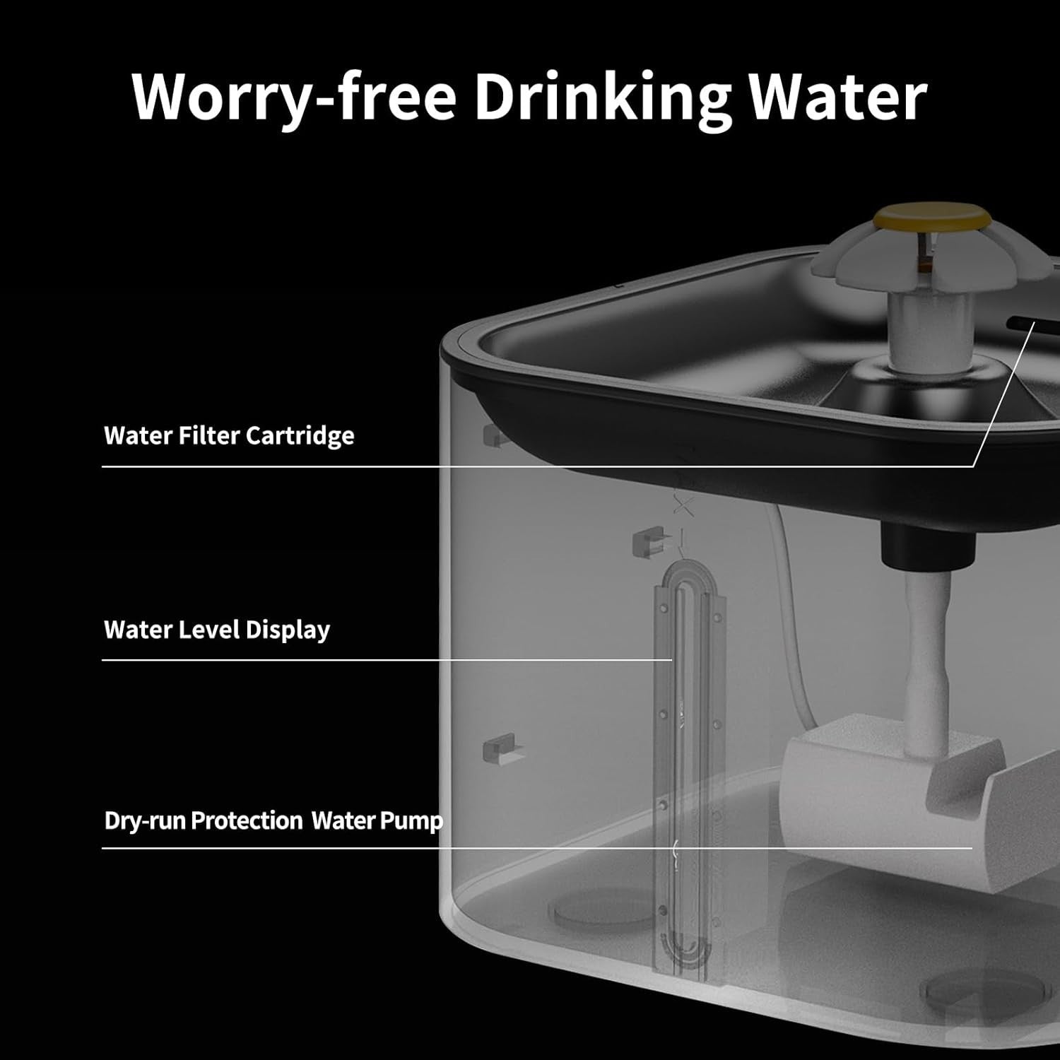 2 in 1 Smart Pet Feeder Water Fountain WiFi App Control 6L Auto Feed