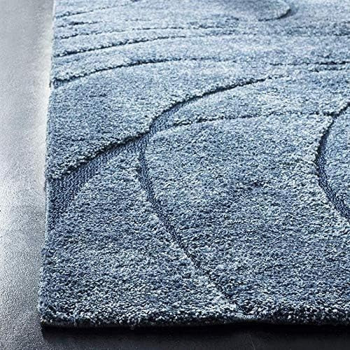 Blue Grey Shaggy Area Rug 240x300cm Extra Thick Soft Pile Anti Slip Carpet