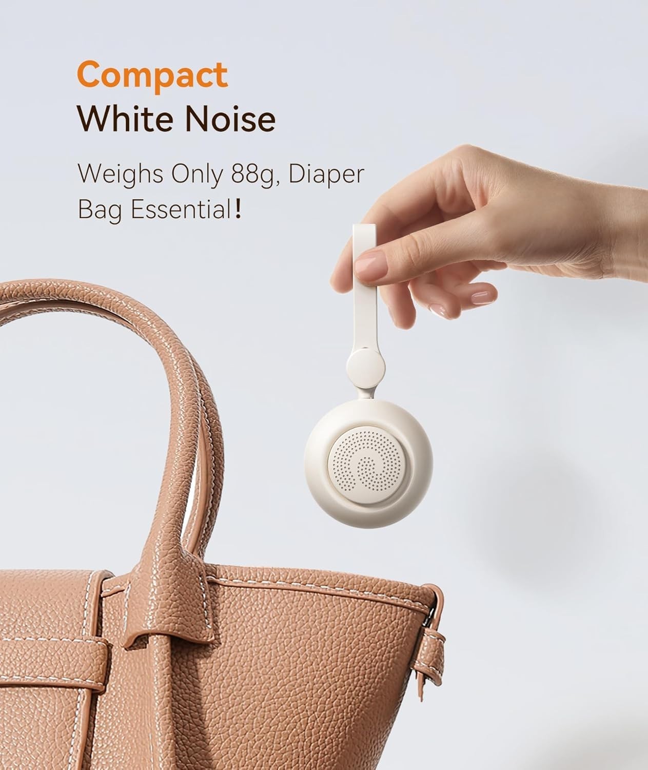 Portable Baby White Noise Machine | 19 Soothing Sounds, Night Light, Travel