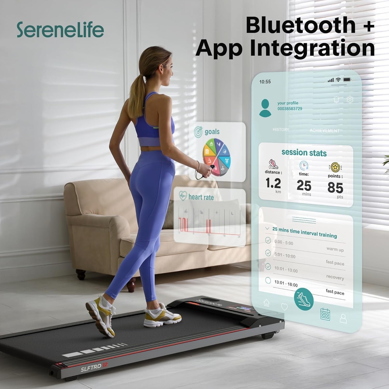Foldable Under Desk Treadmill – Compact Home & Office Walking Pad