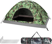 Camouflage 2-3 Person Backpacking Tent – Lightweight Camping Dome Tent
