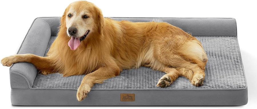 Extra Large Orthopedic Dog Bed L Shape Sofa Washable Anti Slip