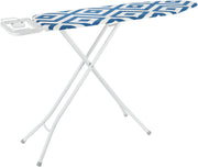 Adjustable Folding Ironing Board with Iron Rest Lightweight Compact Blue