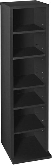CD DVD Storage Tower Rack 102 Disc Media Shelf Organizer Black 90cm