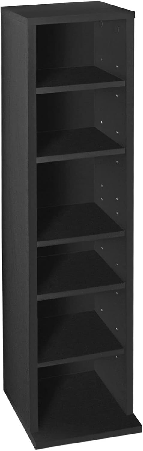CD DVD Storage Tower Rack 102 Disc Media Shelf Organizer Black 90cm