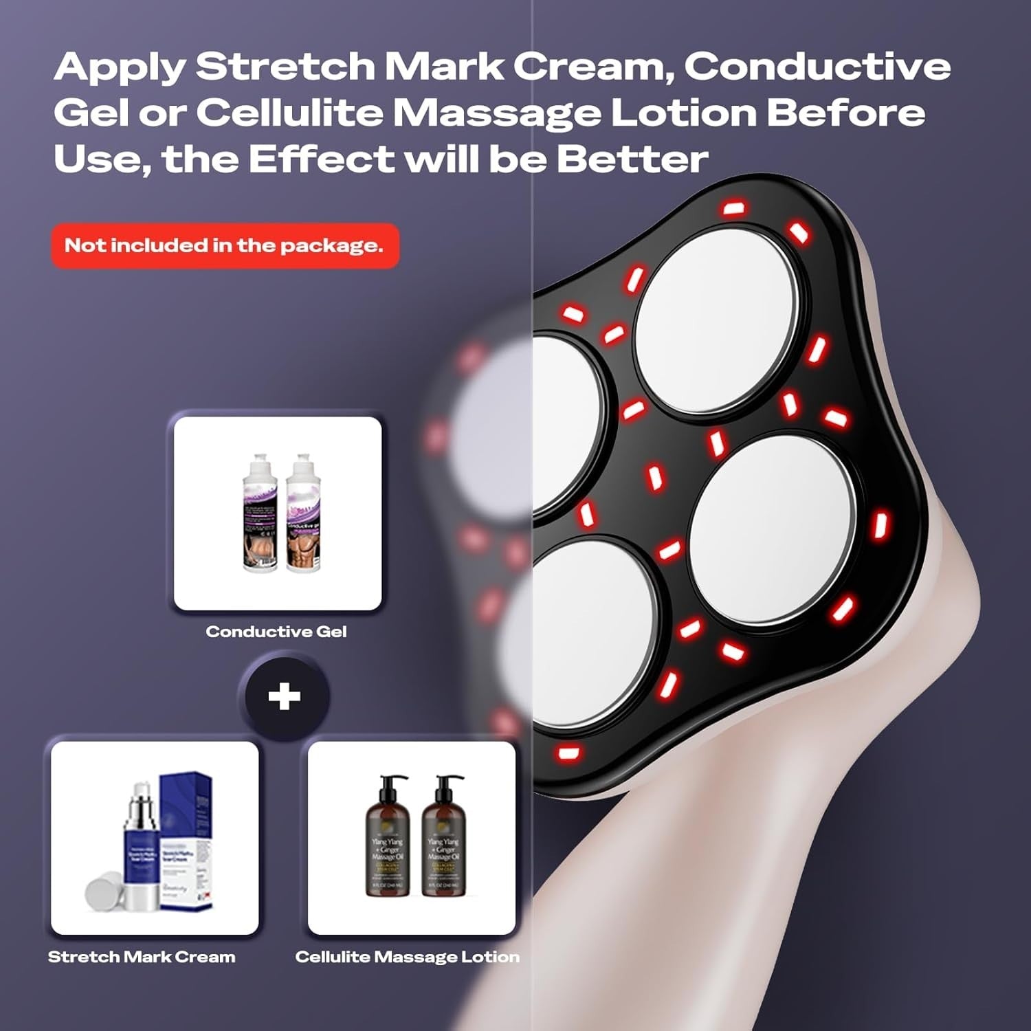 3-in-1 Body Sculpting Cellulite Massager with Heat & Multi-Intensity Modes