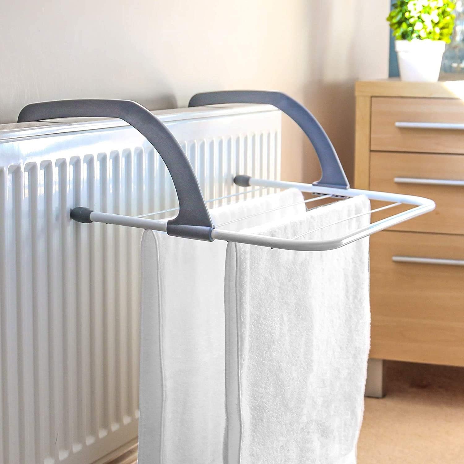 Radiator Clothes Airer Folding Drying Rack Adjustable Arms Pack of 3