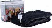 Electric Heated Throw Blanket Teddy Fleece Energy Saving Washable 160x120cm