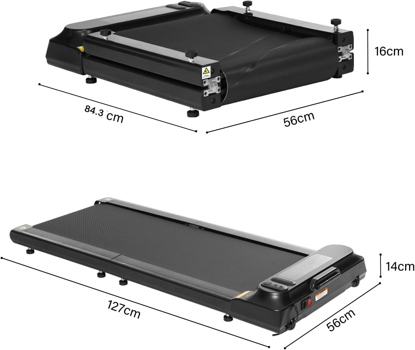 Foldable Under Desk Treadmill 6km/h LED Display Remote App Control