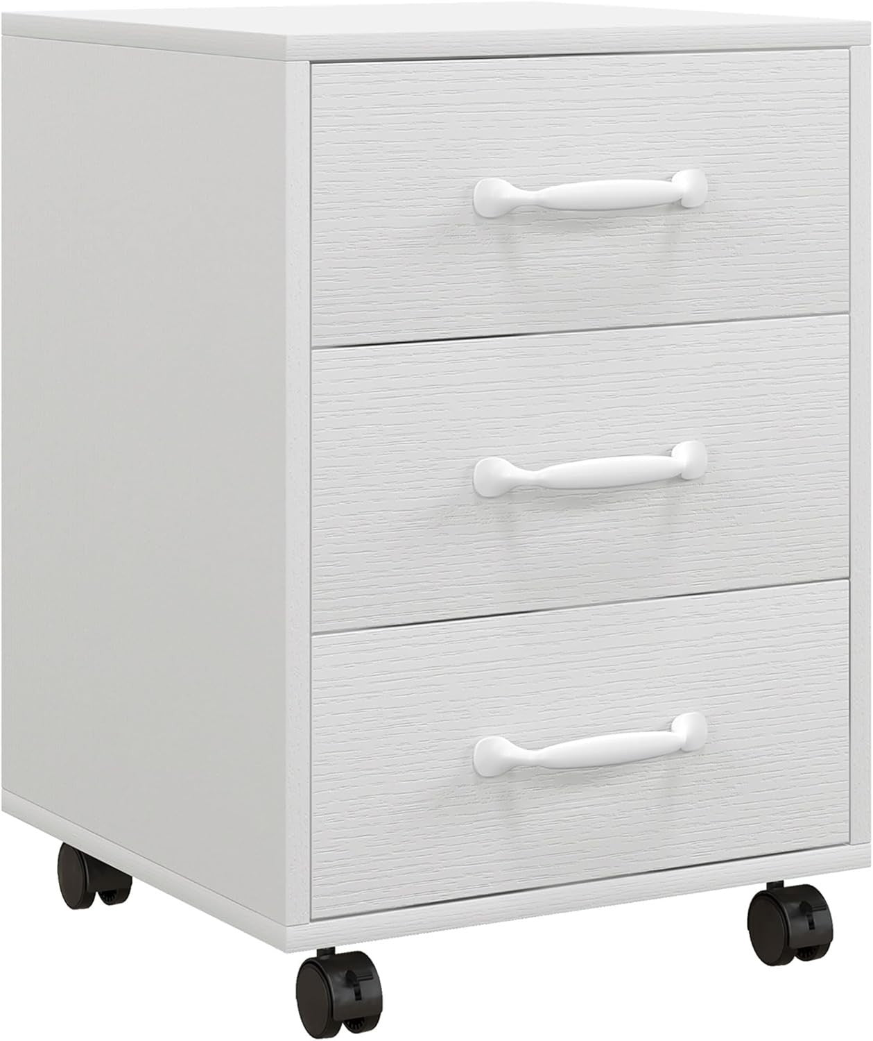 Compact Rolling File Cabinet 3 Drawer Under Desk Printer Stand Storage