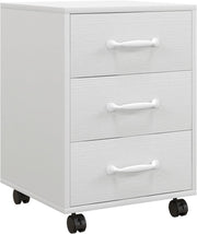 Compact Rolling File Cabinet 3 Drawer Under Desk Printer Stand Storage