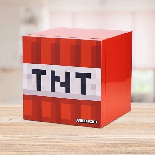 Minecraft TNT Mini Fridge 4L AC/DC Portable Cooler 6 Cans