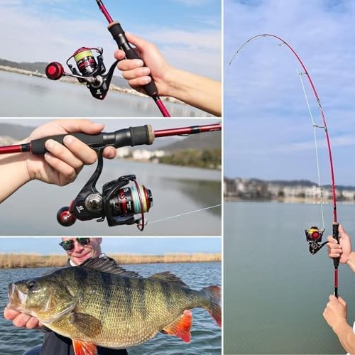 2-Piece Carbon Fishing Rod & Reel Combo – Travel Saltwater Kit
