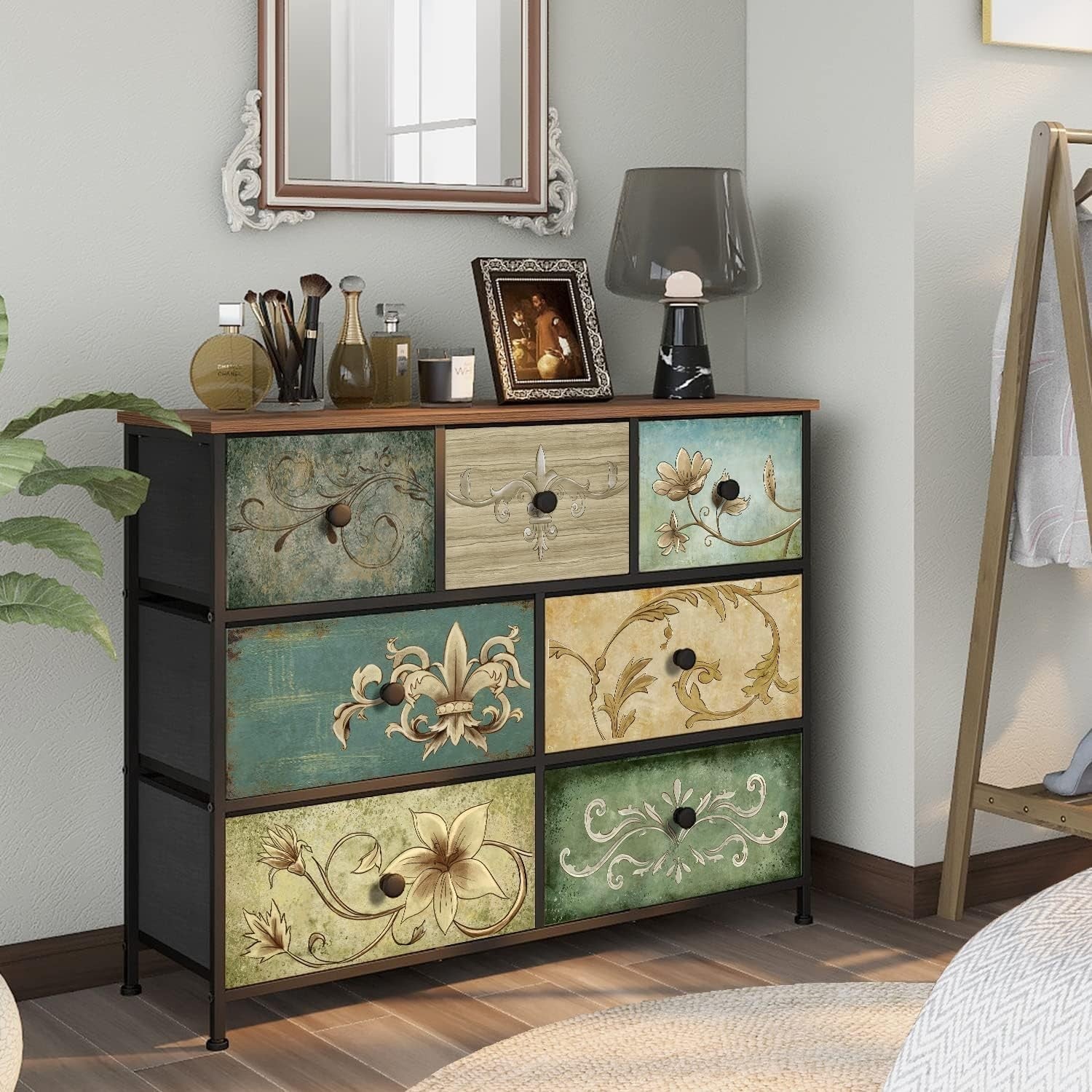 7 Drawer Chest Dresser Storage Organizer for Bedroom Kids Room Living Room