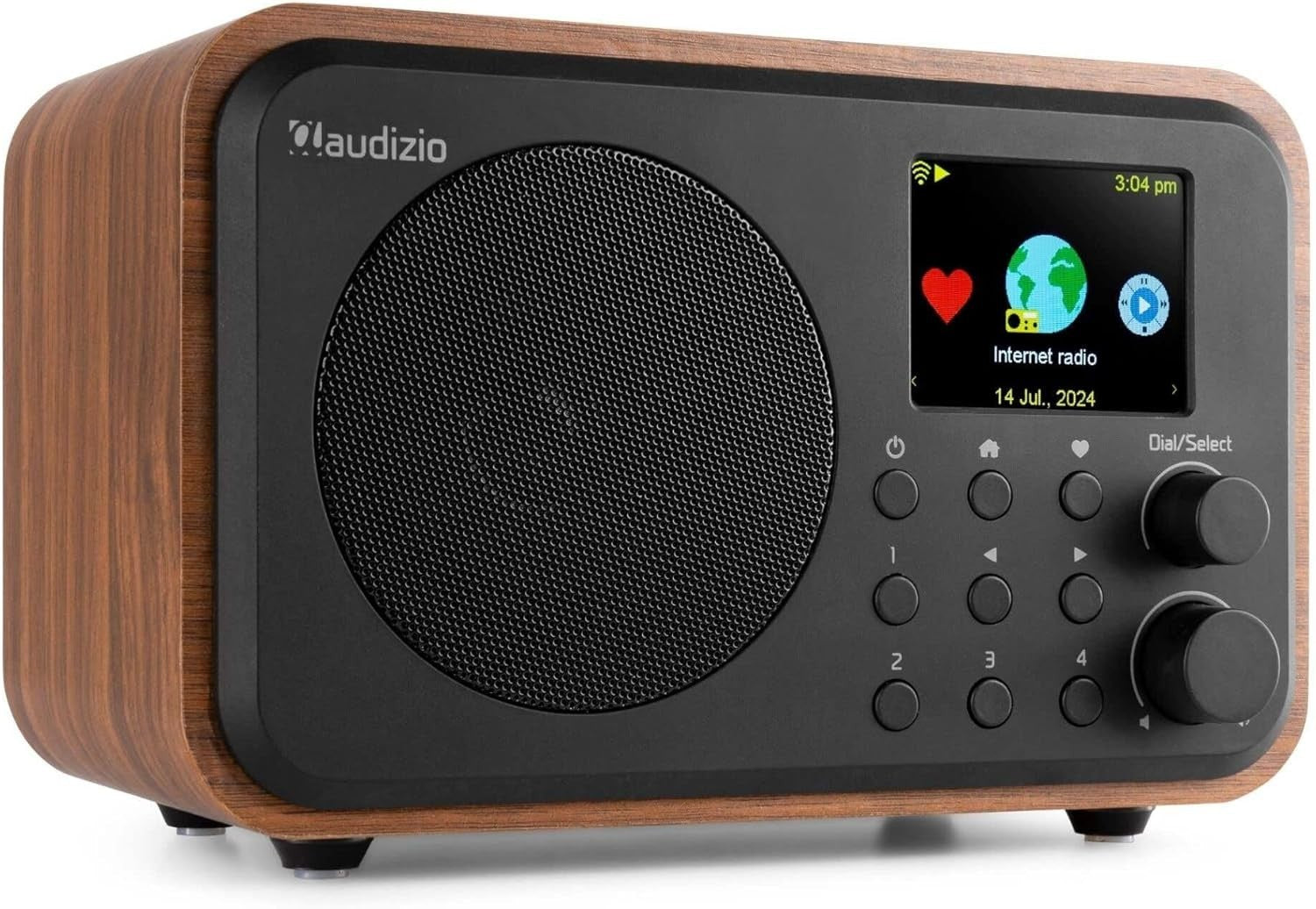 Portable DAB+/WiFi Internet Radio with Bluetooth, FM & Dual Alarm