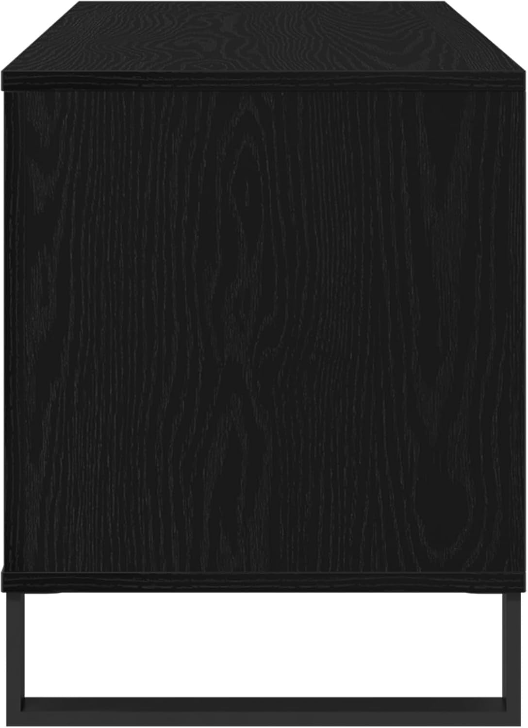 Black Oak Media Storage Cabinet – DVD Organizer & TV Console, Durable