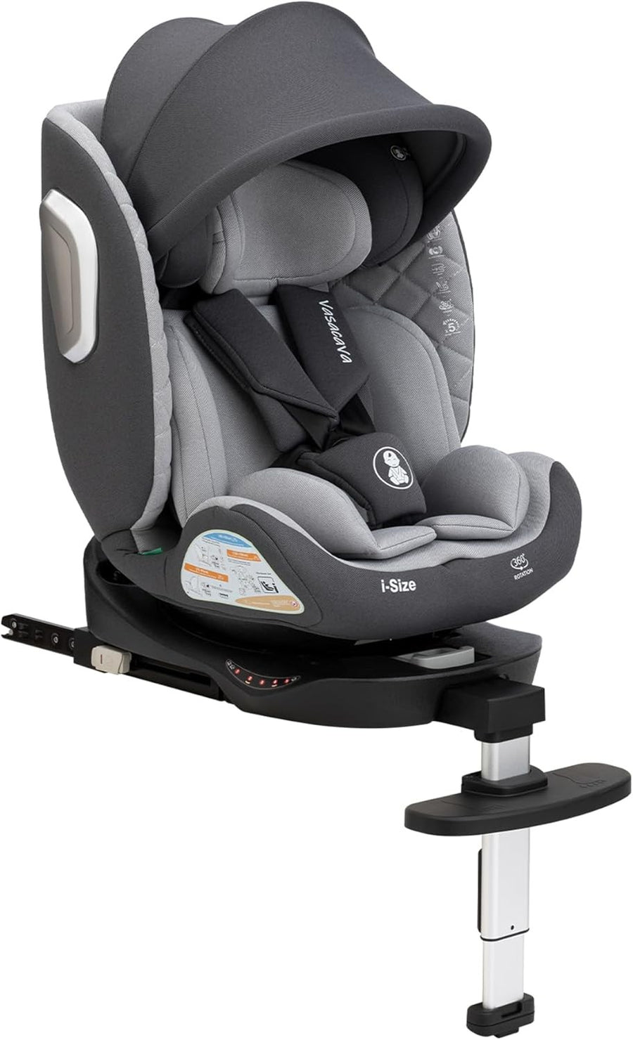 360° Rotating i-Size Baby Car Seat ISOFIX Birth-12 Years R129 Safety