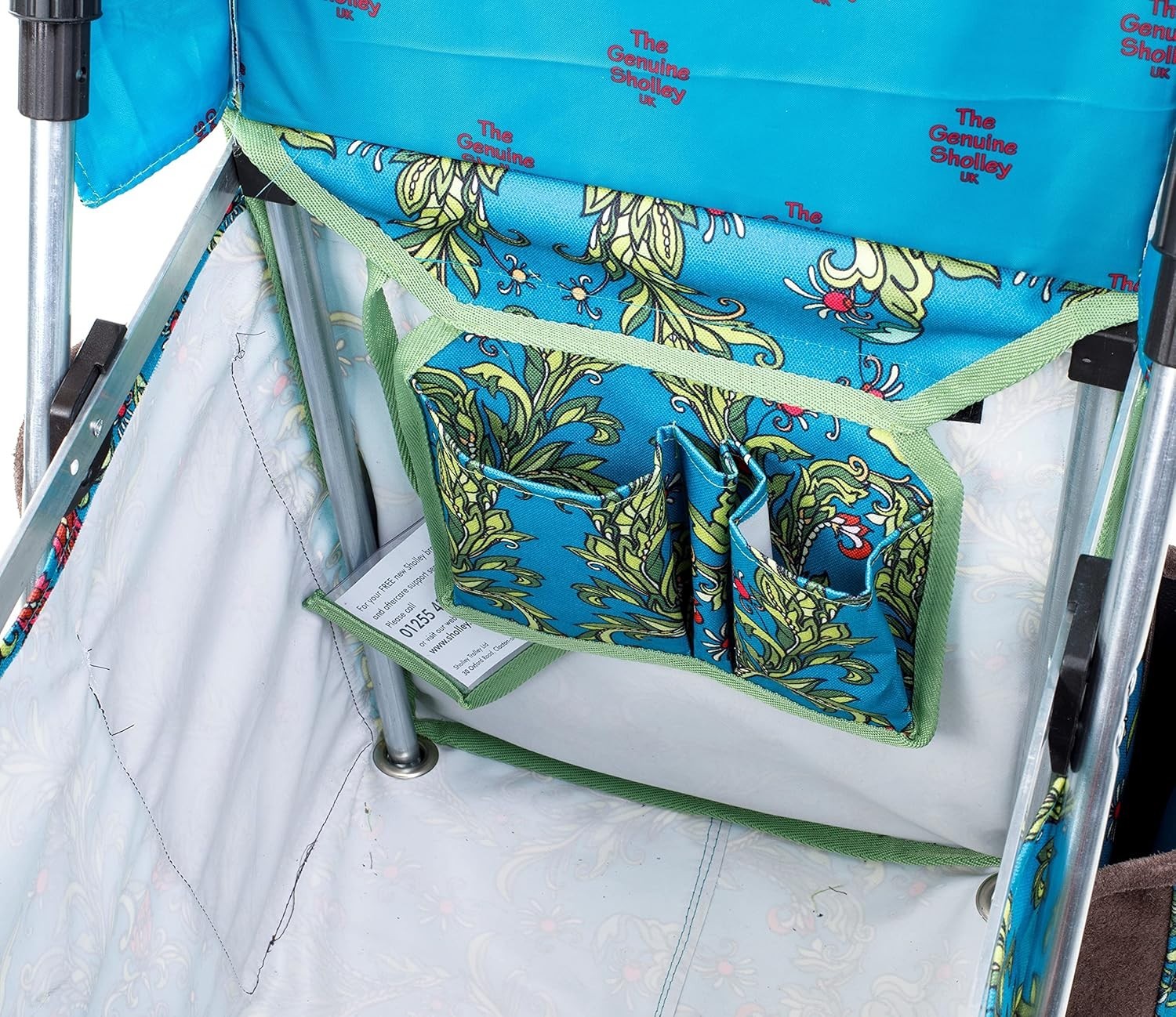 Petite 4-Wheel Folding Shopping Trolley, Strong Mobility Aid, Weatherproof