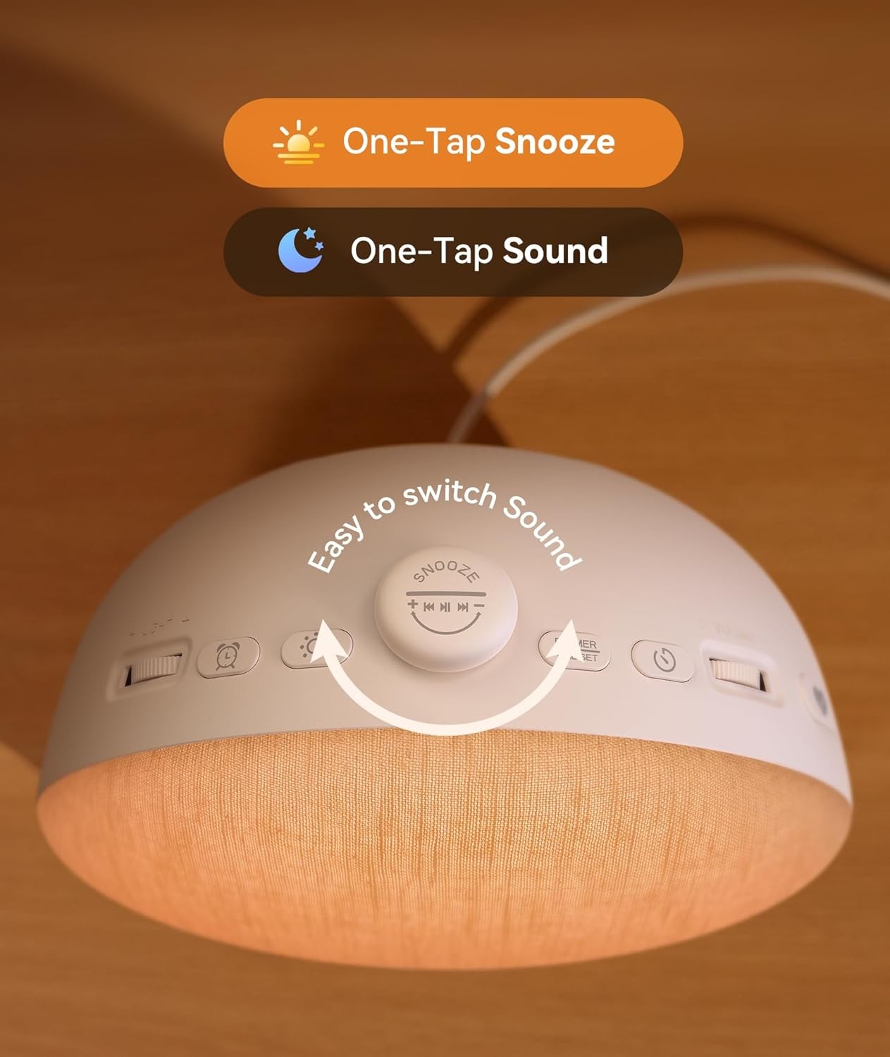 Sunrise Alarm Clock Wake Up Light White Noise 29 Sounds Night Lamp