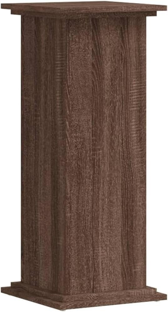 Brown Oak Wood Plant Stand 80cm Tall Display Pedestal Table Indoor Home Decor