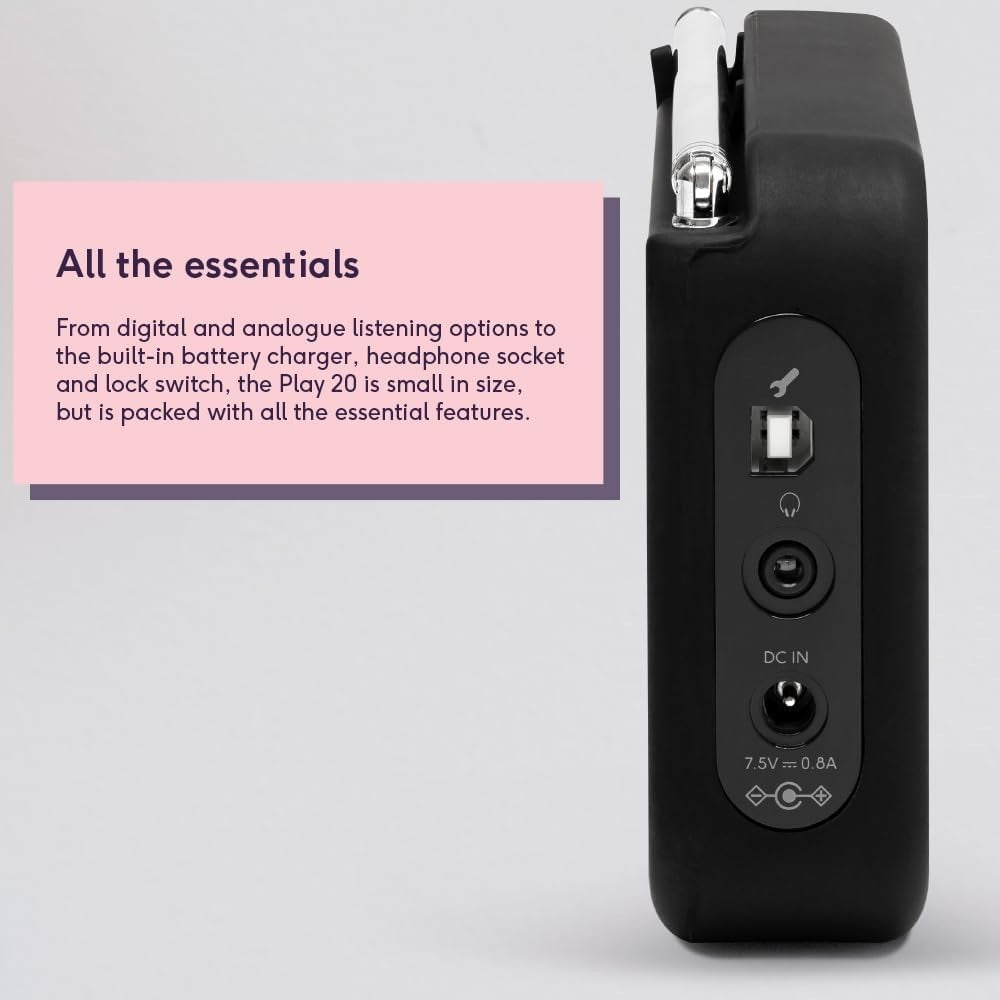 Portable DAB FM Digital Radio with Colour Screen & Headphone Socket
