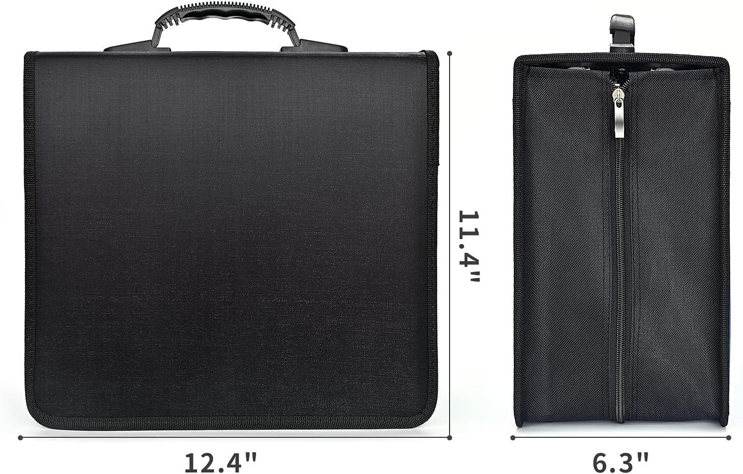 432 Disc CD DVD Storage Binder Case Zipper Media Organizer Black