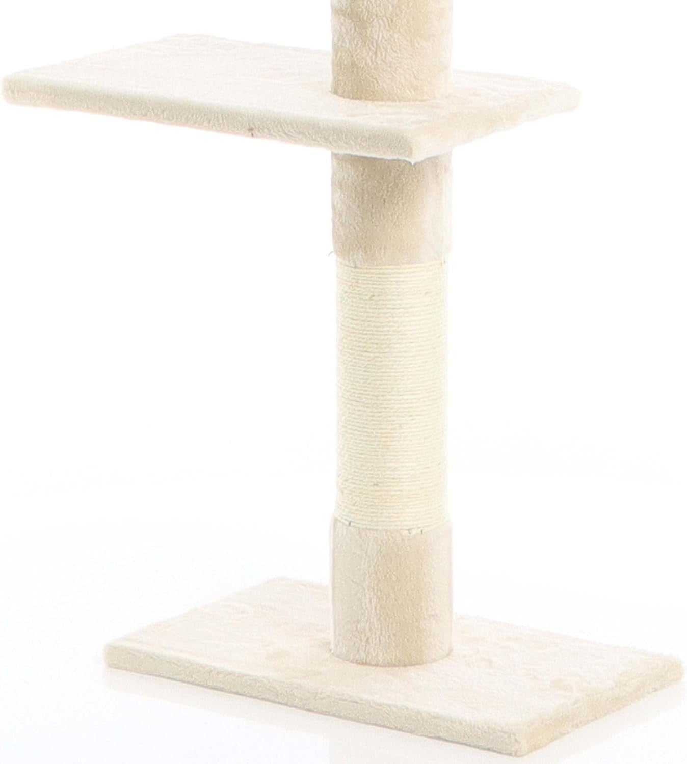 Floor to Ceiling Cat Tree Tower Adjustable 230–276cm 4 Level Sisal Scratching Po