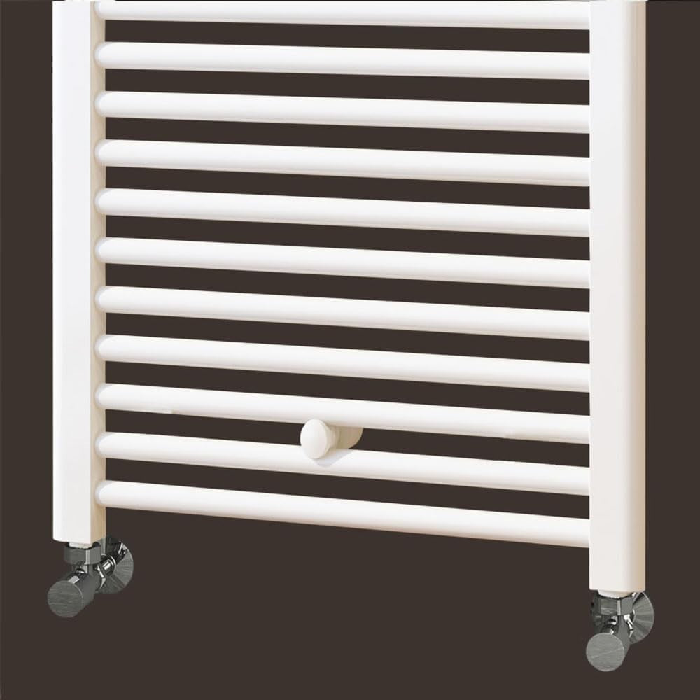 Hot Water Radiator Towel Dryer 800x500 White Chrome Energy Efficient