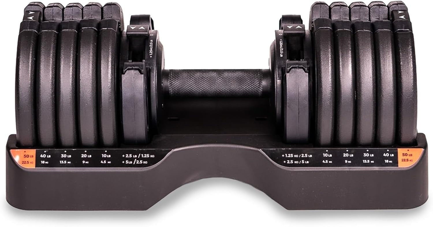 Adjustable Dumbbell 2.5–25kg / 34kg Quick Change Home Gym Weight