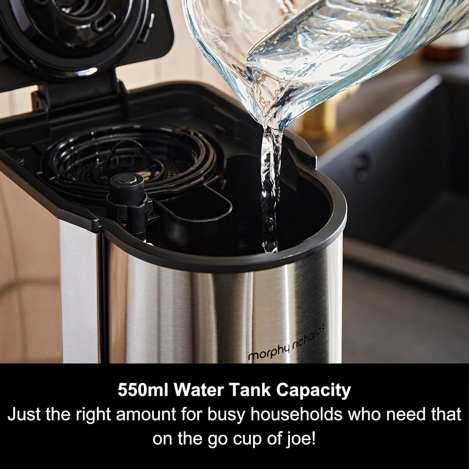 Single Cup Bean-to-Cup Coffee Maker with Grinder + Travel Mug | Fast Brew 900W