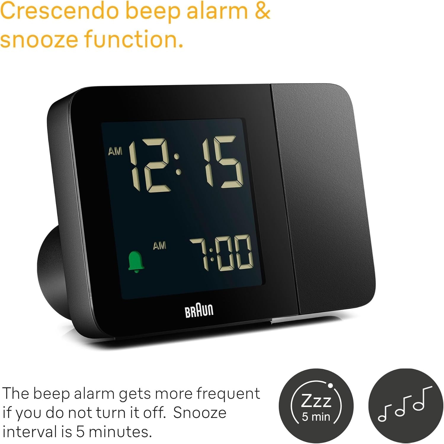Projection Alarm Clock Ceiling Display Negative LCD Backlight Quick Set