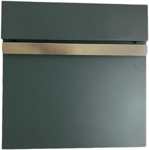 Secure Wall Mounted Post Box Grey Stainless Steel Lockable Outdoor Mailbox
