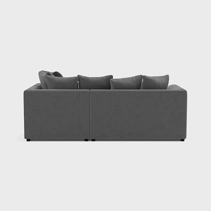 4 Seater L Shape Corner Sofa Right Hand Chenille Grey – Modern & Comfy