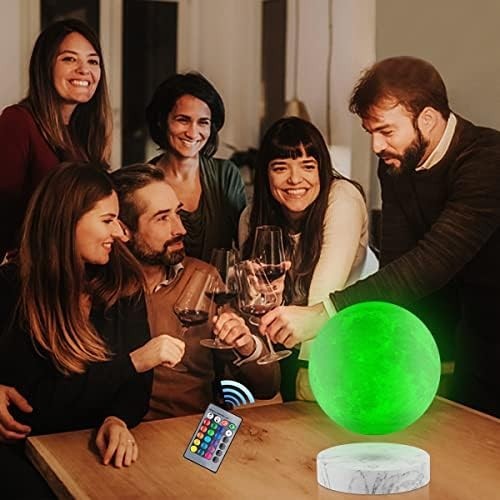 Marble Base Floating Moon Lamp 16 Color Magnetic LED Light