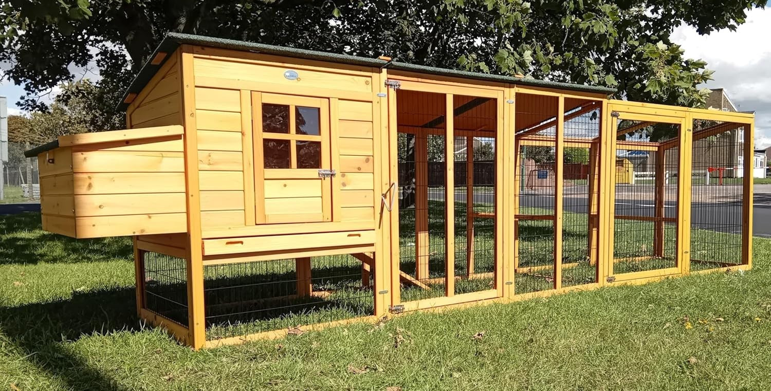 12.5FT XXL Chicken Coop Run Welded Wire Hen House 3mm