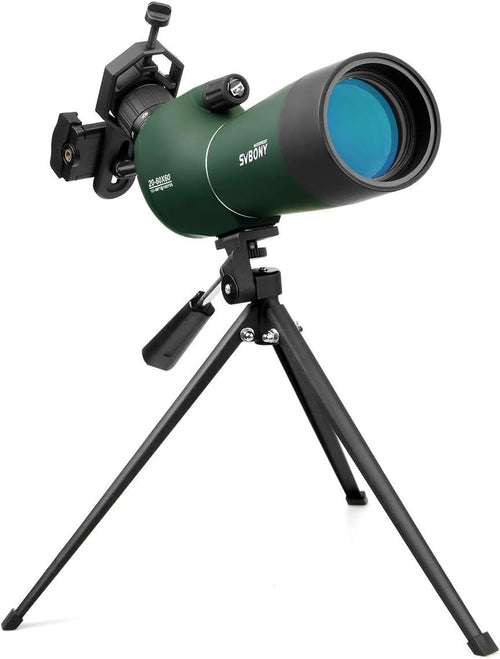 20-60x60mm Spotting Scope HD BAK4 Prism Waterproof Tripod Phone Adapter